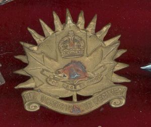 Canadian The Westminster Regiment cap badge