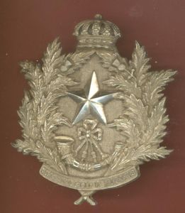Cameronians Scottish Rifles Victorian Officer silver shoulder belt plate