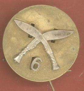 6th Gurkha Rifles cap badge