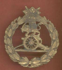 British Colonial South Persia Artillery WW1 Head-dress badge