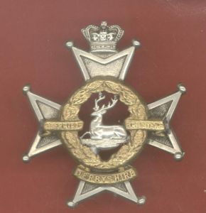 The Sherwood Foresters Derbyshire Regiment Victorian Officer's / NCO's glengarry …