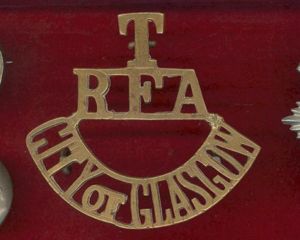 T / RFA / CITY of GLASGOW WW1 territorial shoulder …