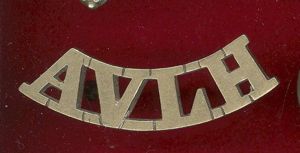 India Army Assam Valley Light Horse shoulder title.