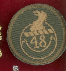 Canadian Armed Forces 48th Highlanders cloth beret badge