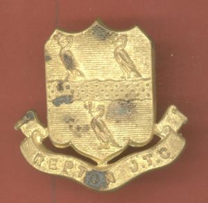Repton School J.T.C. cap badge