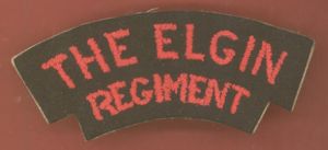 Canadian THE ELGIN / REGIMENT WW2 cloth shoulder title
