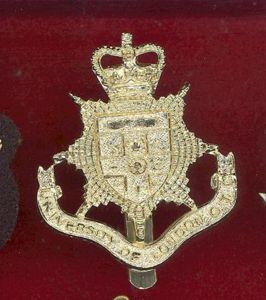 University of London O.T.C. staybright cap badge