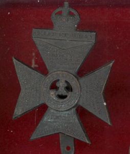 WW1 / WW2 King's Royal Rifle Corps cap badge.