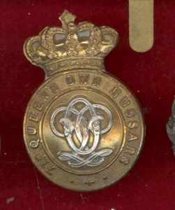 7th Queen's Own Hussars Victorian OR's cap badge circa 1896-1901
