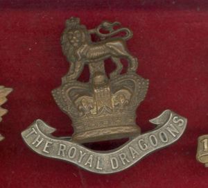 1st Royal Dragoons Victorian OR's cap badge