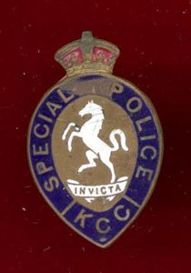 Kent County Constabulary Special Police mufti lapel badge