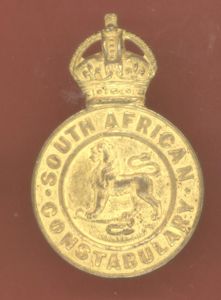 South African Constabulary Edwardian Officer's cap badge