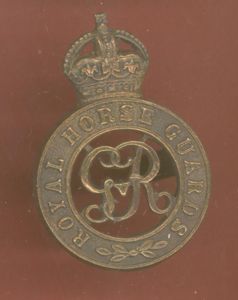 Royal Horse Guards GVIR Officer's cap badge
