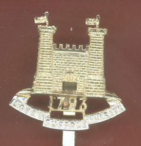 Loyal Suffolk Hussars staybright cap badge