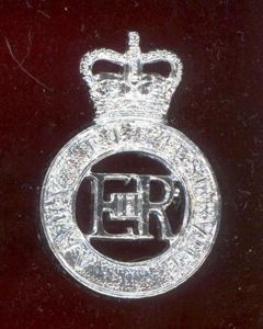 British Army Fire Service staybright cap badge