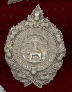 Scottish. 1st Dumbartonshire Volunteer Rifle Corps Officer's glengarry badge circa …