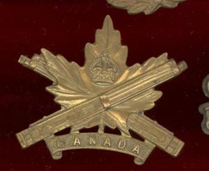 Canadian 2nd Machine Gun Battalion WW1 CEF cap badge