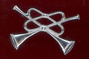 Cavalry Trumpeter trade arm badge