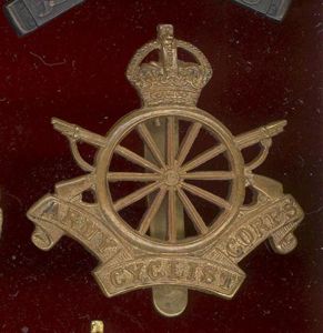 Army Cyclists Corps WW1 OR's cap badge
