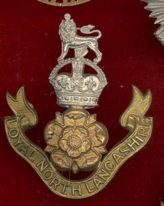 Loyal North Lancashire Regt. Bandsman pouch badge.