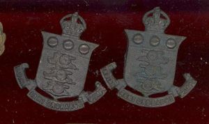 Indian Army Ordnance Corps Officer's OSD collar badges
