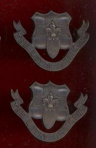 The Loyal Regiment. Officer's OSD collar badges