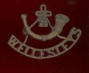 Indian Army 104th Wellesley's Rifles WW1 Officer's OSD shoulder title
