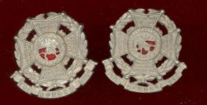 The Border Regt Victorian OR's collar badges