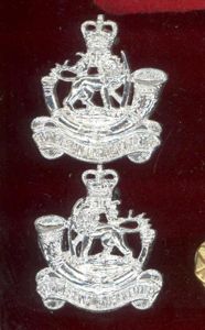 Rhodesian Light Infantry Staybright collar badges