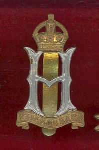 23rd Hussars WW2 OR's cap badge
