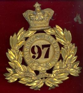 97th (Earl of Ulsters) Regt. of Foot Officers shako plate …