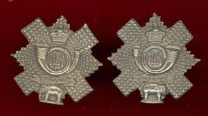 Scottish Highland Light Infantry Victorian OR's collar badges