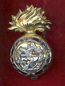 Royal Northumberland Fusiliers staybright cap badge