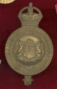 South African Mounted Rifles horse harness badge