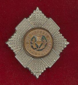 Scottish Royal Scots Senior NCO's glengarry badge