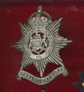 Indian Army Bombay Light Horse WW1 head-dress badge