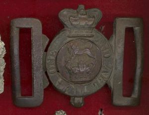 Cornwall Rifle Volunteers ? Victorian waist belt clasp circa 1874-99