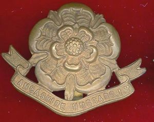 Lancashire Hussars Imperial Yeomanry OR's cap badge