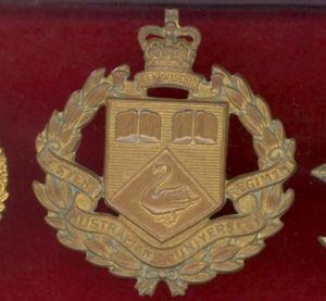 Western Australia University Regiment slouch hat badge