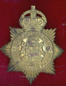 South African Police helmet plate