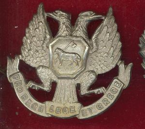 Scottish 4th VB Black Watch Royal Highlanders OR's glengarry badge.