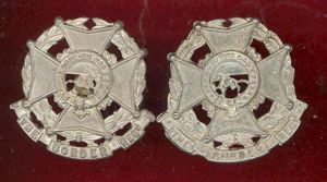 3rd (Militia) Bn. The Border Regt OR's collar badges