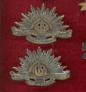 Australian Commonwealth Military Force's collar badges