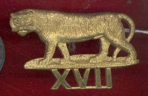 Leicestershire Regiment musician's band pouch badge.