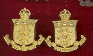 Indian Army Ordnance Corps Officer's collar badges