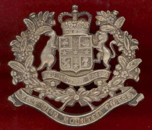 Australian Victorian Mounted Rifles Officer's slouch hat badge