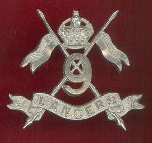 9th Queen's Royal Lancers OR's cap badge