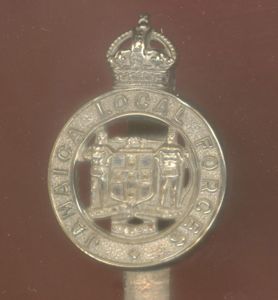 British Colonial Jamaica Local Forces Cap Badge