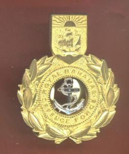 British Colonial Royal Bahamas Defence Force cap badge