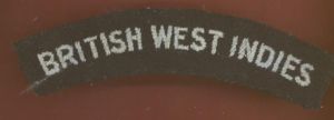 BRITISH WEST INDIES Royal Air Force WW2 cloth shoulder title